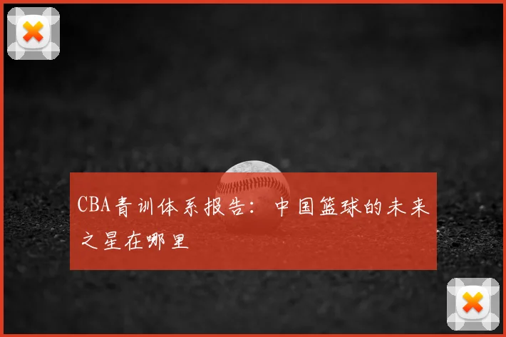 CBA青训体系报告：中国篮球的未来之星在哪里